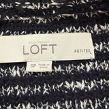 Ann Taylor LOFT Womens Black & White Tweed Cardigan Jacket Size SP