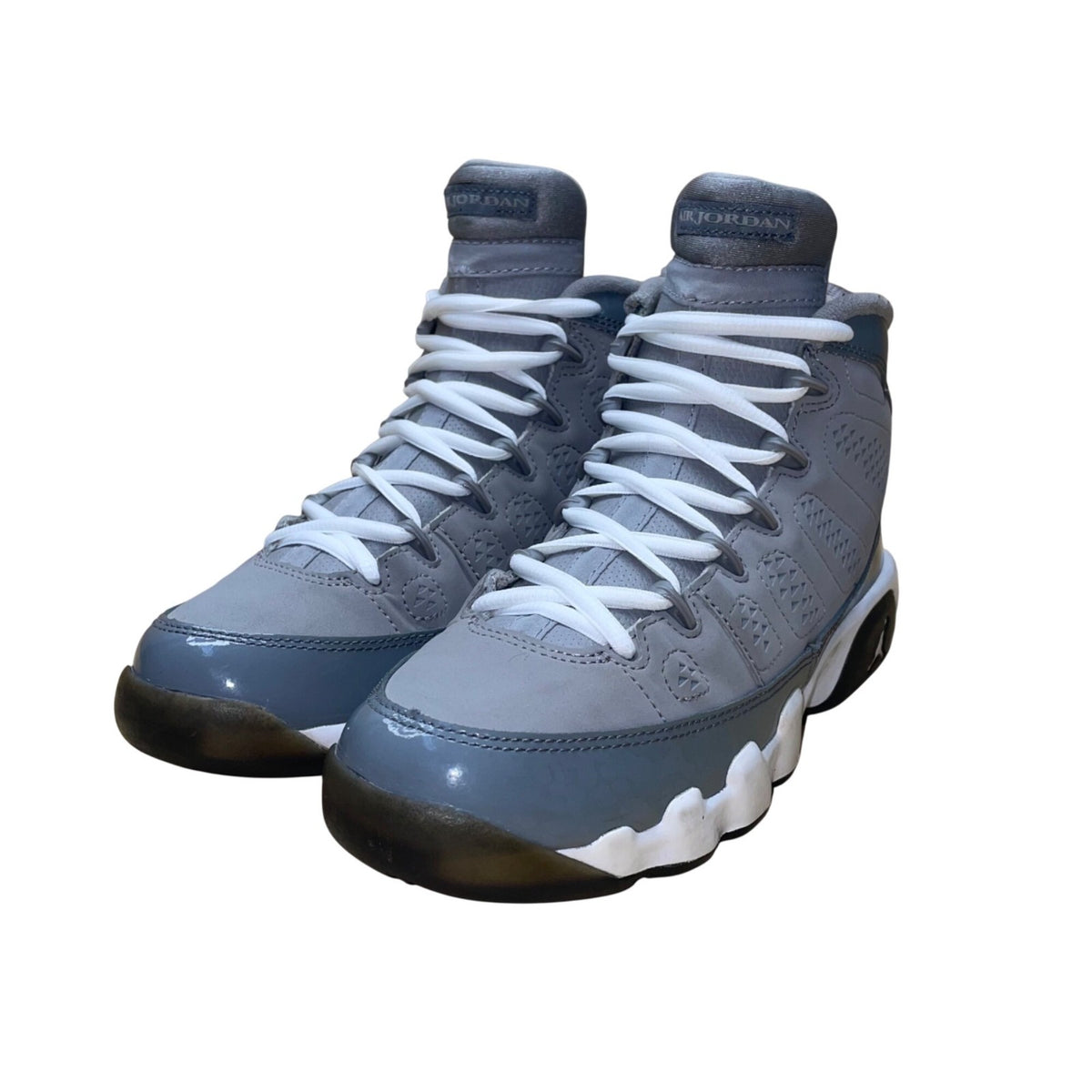 Air Jordan Youth Grey White Cool Grey 9 Retro GS  Athletic Sneakers Size 6.5Y