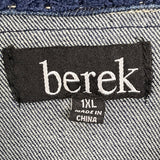 Berek Womens Medium Denim Jacket With Lace Sleeves Size 1X