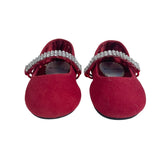 Stuart Witzman Baby Toddlers Sugar Ballerina Burgundy Shoes Sz 2