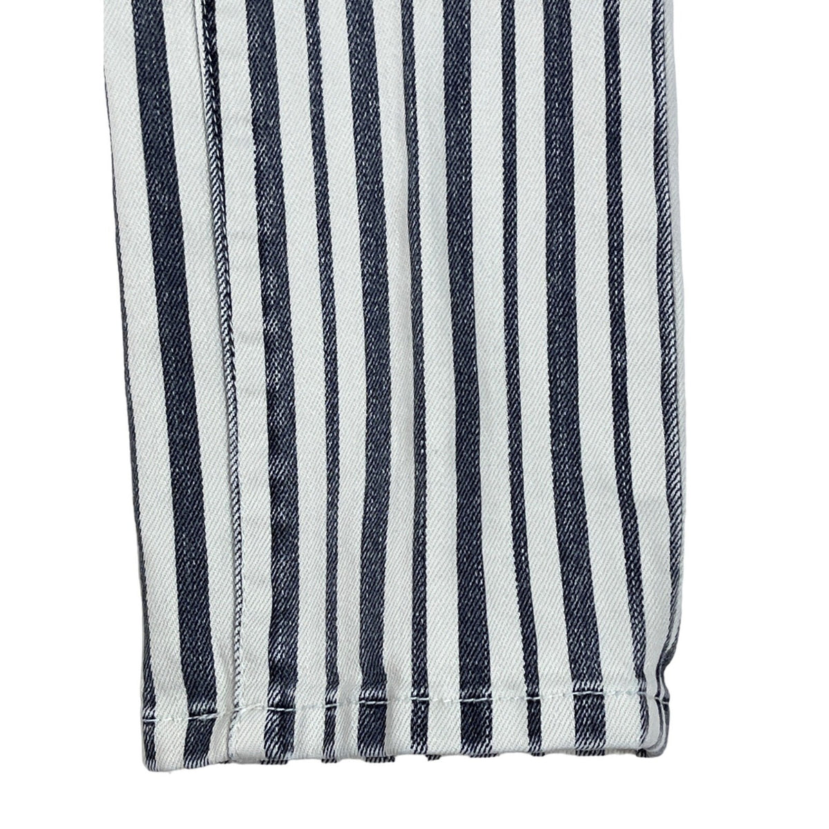 Tory Burch Women's White Blue Striped Marleen Stretchable Jeans Sz 26