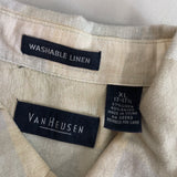 Van Heusen Men's Multicolored Square Pattern Short Sleeve Button Up Shirt Sz- XL