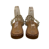 Sincerely Jules Women’s Clear Studded Strap Open Toe Slip-On Sandals Size 8.5