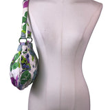 Vera Bradley Women’s White Green Multicolor Quilted Butterfly Print Shoulder Bag