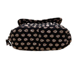 Vera Bradley Women’s Black Quilted Paisley Floral  Adjustable Crossbody Bag