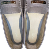 Michael Kors Women’s Gray Leather Loafers Slip-On Dress Shoes Size 9.5M