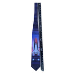 Un-Tied Inc Mens Multicolor Polyester Space Shuttle Discovery Print Tie USA Made