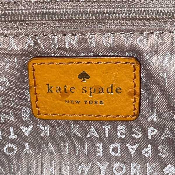 Kate Spade Women’s Yellow Faux Ostrich Leather Metallic Clasp Closure Tote Bag