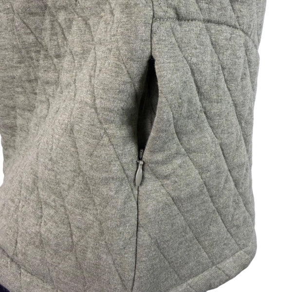 Orvis Womens Green Cotton Quilted 1/4 Snap Pullover Jacket Sz XS - New