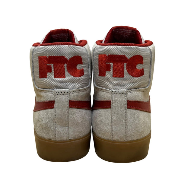 Nike SB Men’s Grey & Red Suede Blazer Mid ”For The City“ Sneakers Size 11.5
