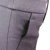 Banana Republic Womens Black Polyester Wide-Leg Crop Stretch Pants Size 6L New