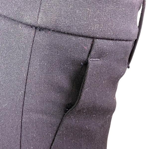 Banana Republic Womens Black Polyester Wide-Leg Crop Stretch Pants Size 6L New