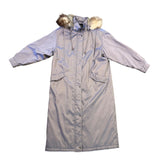 Forecaster Unisex Silver Fur Hooded Long Insulated Coat Size L