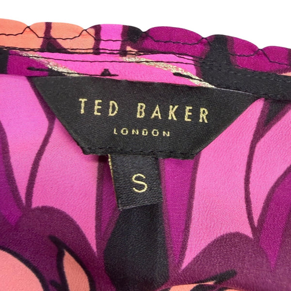 Ted Baker Womens Multicolor Polyester Camisole Spaghetti Straps Sleeveless Size