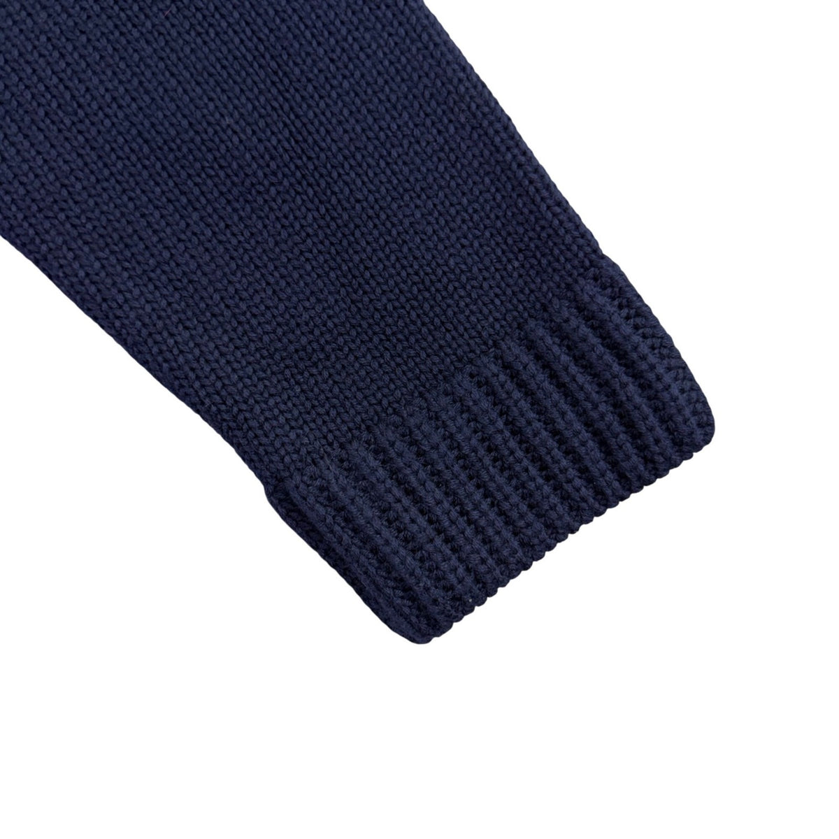 Bylyse Womens Navy Cotton-Blend Turtleneck Sweater Ribbed Knit Size M
