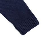Bylyse Womens Navy Cotton-Blend Turtleneck Sweater Ribbed Knit Size M