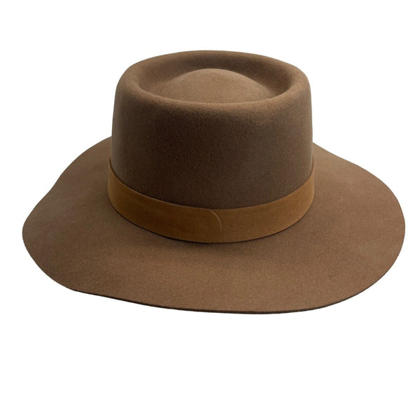 Lack Of Color Unisex Brown Australian Wool Farmer's Boho Hat Sz L