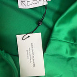 RESA Women Green Satin Strapless Formal Dress Size L