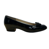Salvatore Ferragamo Women’s Black Patent Leather Low Heel Lillaz Pumps Size 8.5B