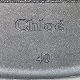 Chloe Women’s Black Rubber Zip-Up Chunky Heel Square Toe Betty Rain Boots Sz 10