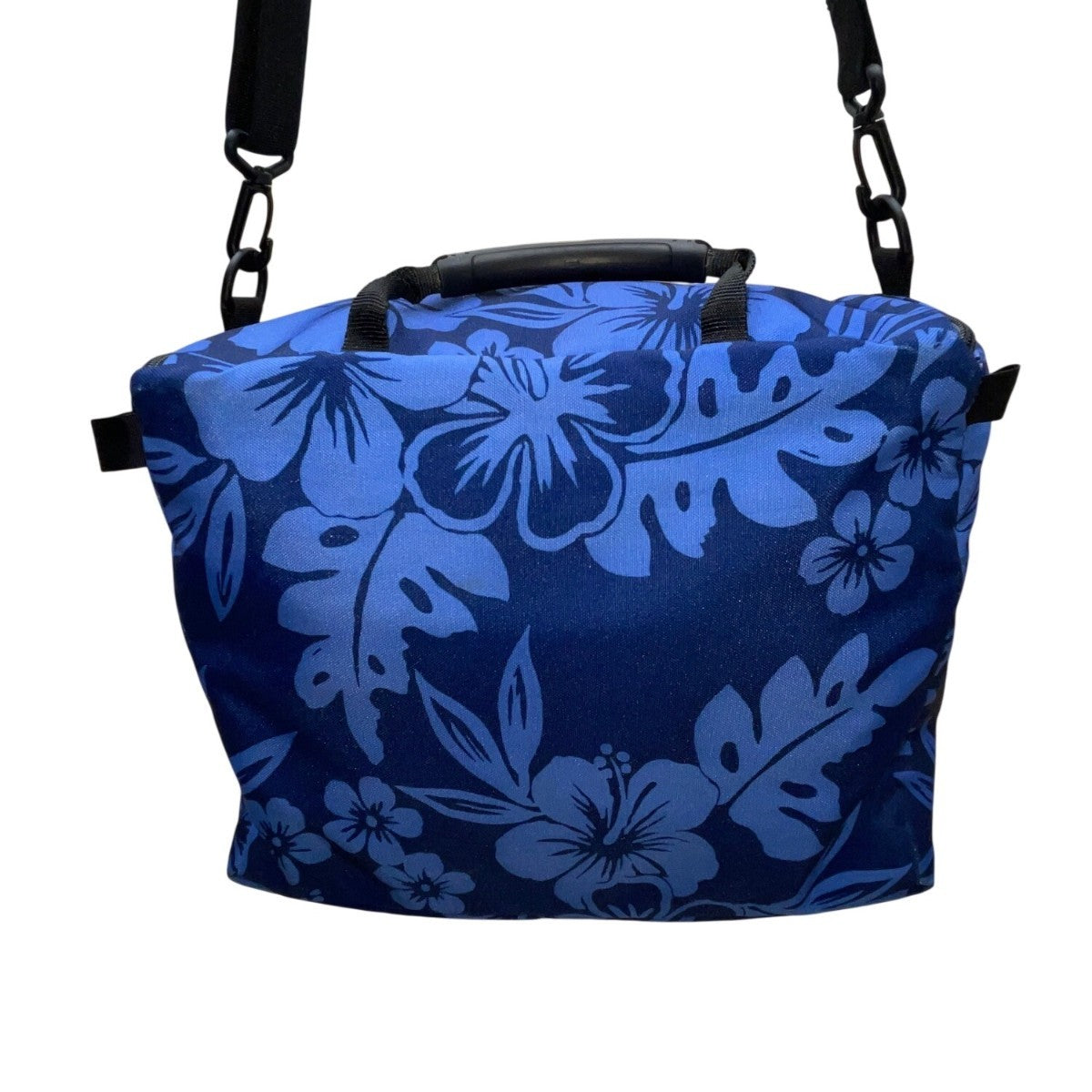 L.L. Bean Women’s Blue Floral With Adjustable Shoulder Strap Travel Bag