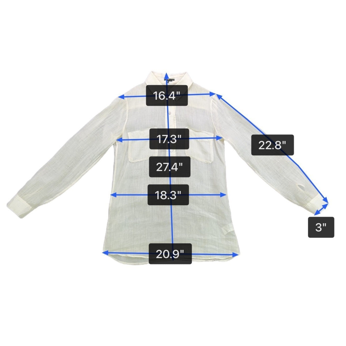 Theory Womens White Ramie Button-Up Long Sleeve Blouse With Pockets Size SP