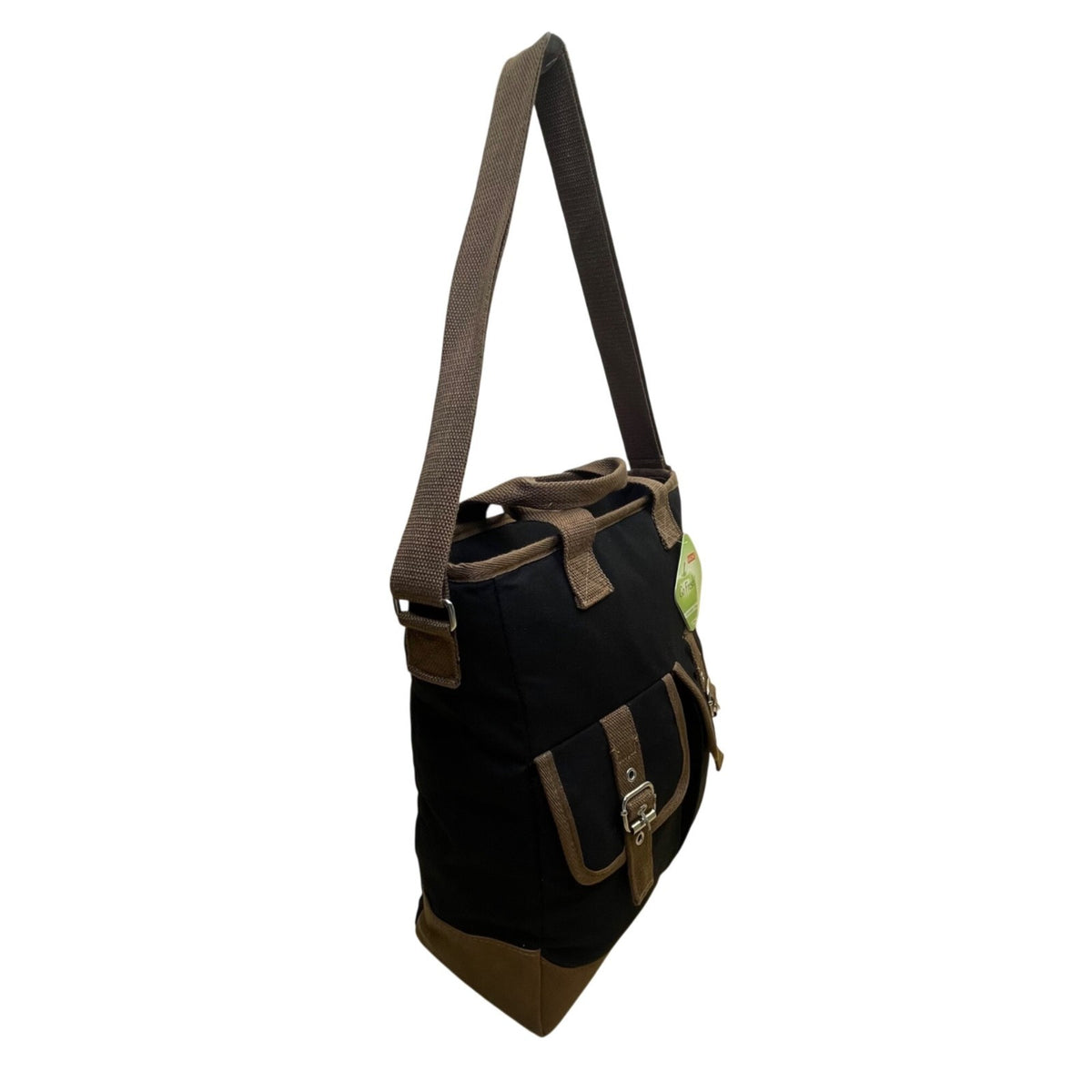 Sachi Women’s Black & Brown Insulated Leak-Proof Lining Food Safe Shoulder Bag