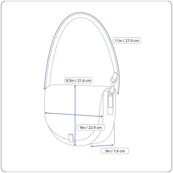 Tod’s Black & Blue Nylon Leather Trim With Silver Turn Lock Crossbody Bag