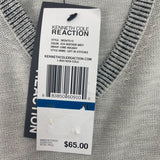 Kenneth Cole Reaction Mens V-Neck Grey Sweater Sz XL - New