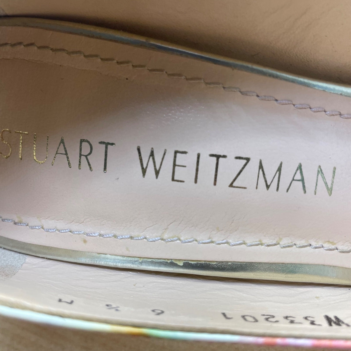 Stuart Weitzman Womens Multicolor Patterned Pointed Toe Pumps Heels Sz 6.5 M