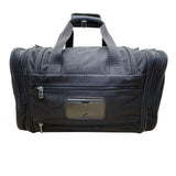Metro XP Men’s Black Nylon Multi-Compartment Lock Secure Zip Travel Duffel Bag