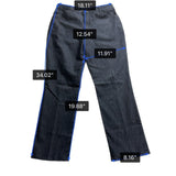 Lee Womens Dark Wash Denim Relaxed Straight-Leg Jeans Mid-Rise Short Size 10