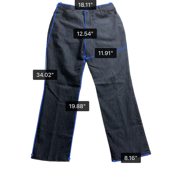 Lee Womens Dark Wash Denim Relaxed Straight-Leg Jeans Mid-Rise Short Size 10