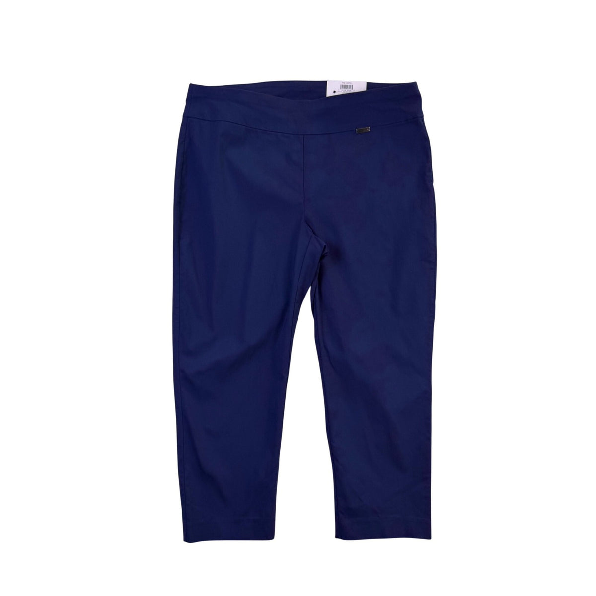 I.N.C. Womens Navy Cropped Pull-On Capri Pants With Tummy Control Size 14