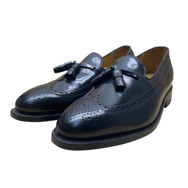 Johnston & Murphy Men’s Black Leather Tassel Deerfield Dress Loafers Size 10D