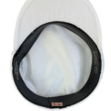 Captains Hat White Embroidered Sailor Cap Braided Rope Nautical Design
