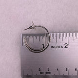 Kendra Scott Womens Silver Tone Silver Hoop Earrings  Modern Design