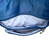 Baggallini Women’s Navy Quilted Adjustable Strap Multiple Pockets Crossbody Bag