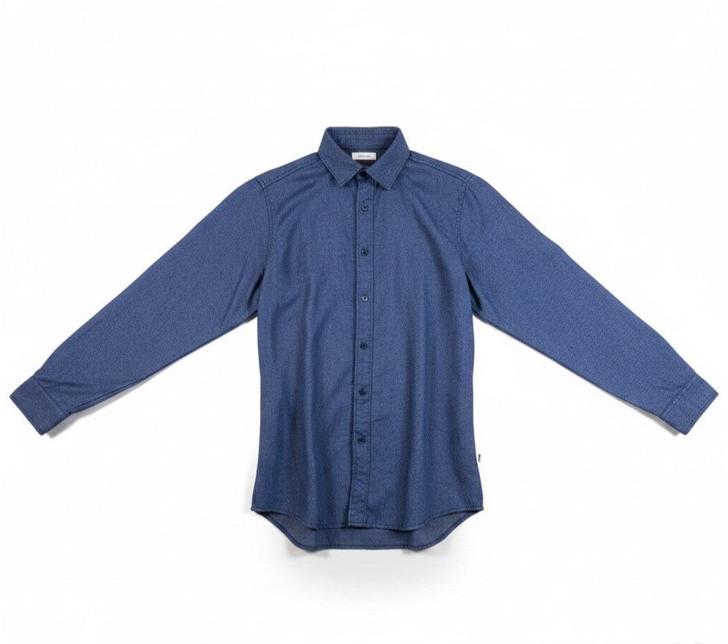 The North Face Mens Blue Button-Up Long Sleeve Shirt Size M