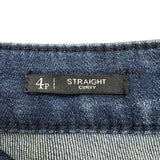Talbots Womens Blue Straight Leg Five-Pocket Petite Jeans Size 4P