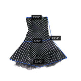 Jessica Mcclintock Womens Black Strapless Polka Dot Fit & Flare Dress Size 1/2