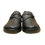 Clarks Women’s Black Leather Casual Slip-On Comfort Shoes Size 7M