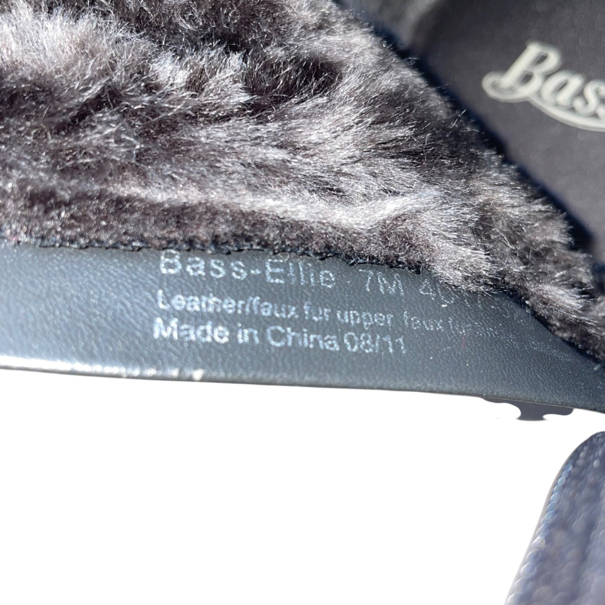 Bass Women’s Brown Suede Faux Fur Lined Zippered Closure Ankle Boots Size 7M