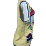 Orvis Women’s Yellow Knitted Vest Sz M
