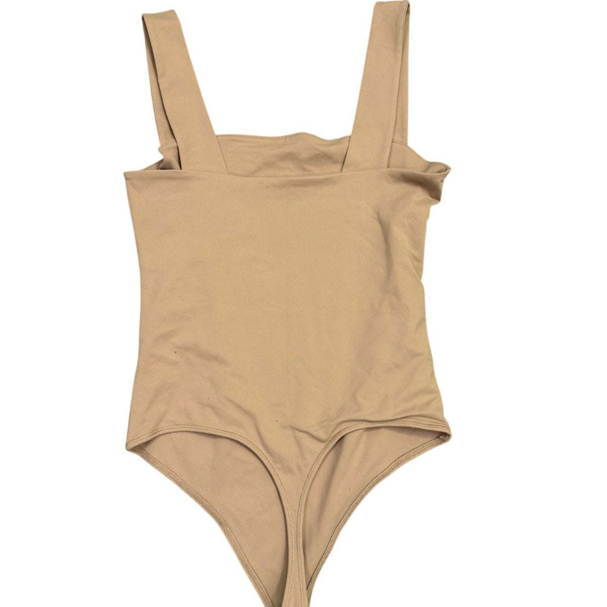Abercrombie & Fitch Womens Beige Cotton Spandex Bodysuit Size M