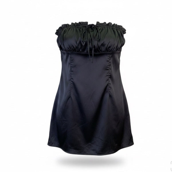 Princess Polly Womens Black Strapless Mini Dress Size US 8 AU 12 EU 40