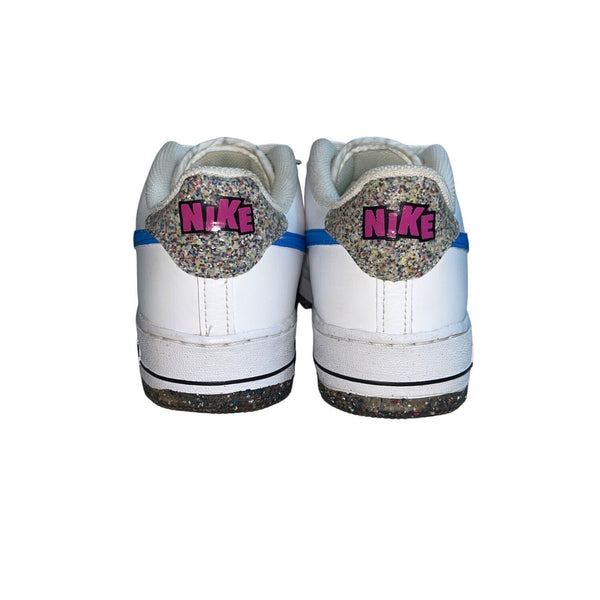 Nike Youth Boy's White Air Force 1 LV8 Low Top Sneakers Sz 7Y