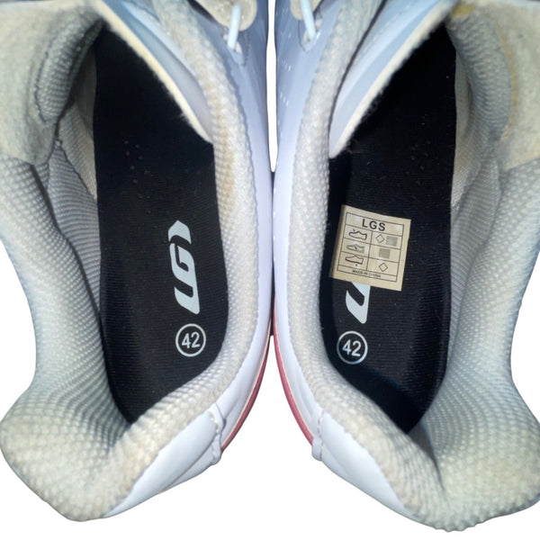 Louis Garneau Women’s White & Pink Road Cycling Shoes Size 11