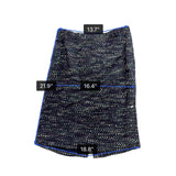 Albert Nipon Womens Purple/Black Tweed Skirt Suit Size 4