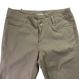 Mineral Women’s Olive Cotton & Elastane Straight-Leg Pants Size 28 - New